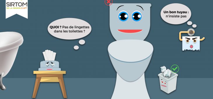 Lingettes, à jeter dans la poubelle !